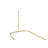 Utopia Alley Rustproof Wall Mounted Aluminum Hoop Shower Rod With Ceiling Support for Clawfoot Tub, 54 Inch Extra Large Size by 26 Inch-64359502