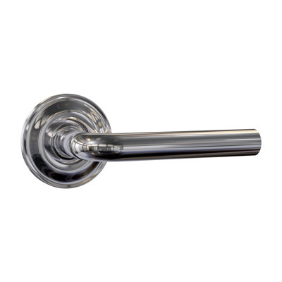 Faux levier Bravura 938-0 sur rosette ronde traditionnelle en chrome poli