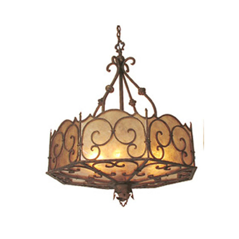 La Scala 8 - Light Chandelier, Brown Rust