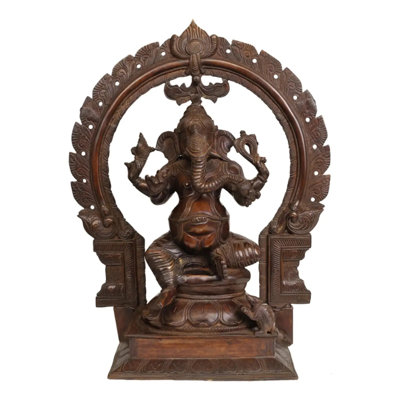 Figurine Ekadanta Ganesha à quatre bras