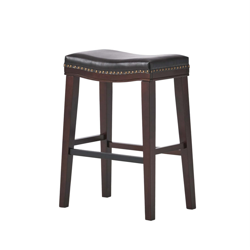 Tabouret de selle avec garniture cloutée