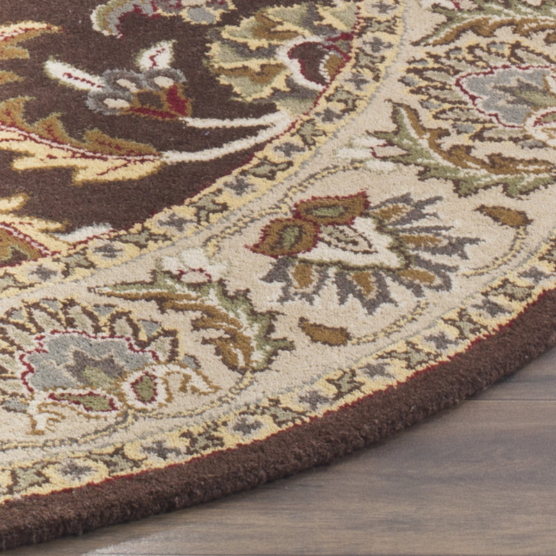 Balthrop Hand Tufted Wool Oriental Rug, Round 8'