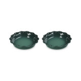 Le Creuset Stoneware Set Of 2 Heritage Fluted Pie Dish 9 In