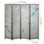 200Cm W x 180Cm H 4 - Panel Solid Wood Room Divider