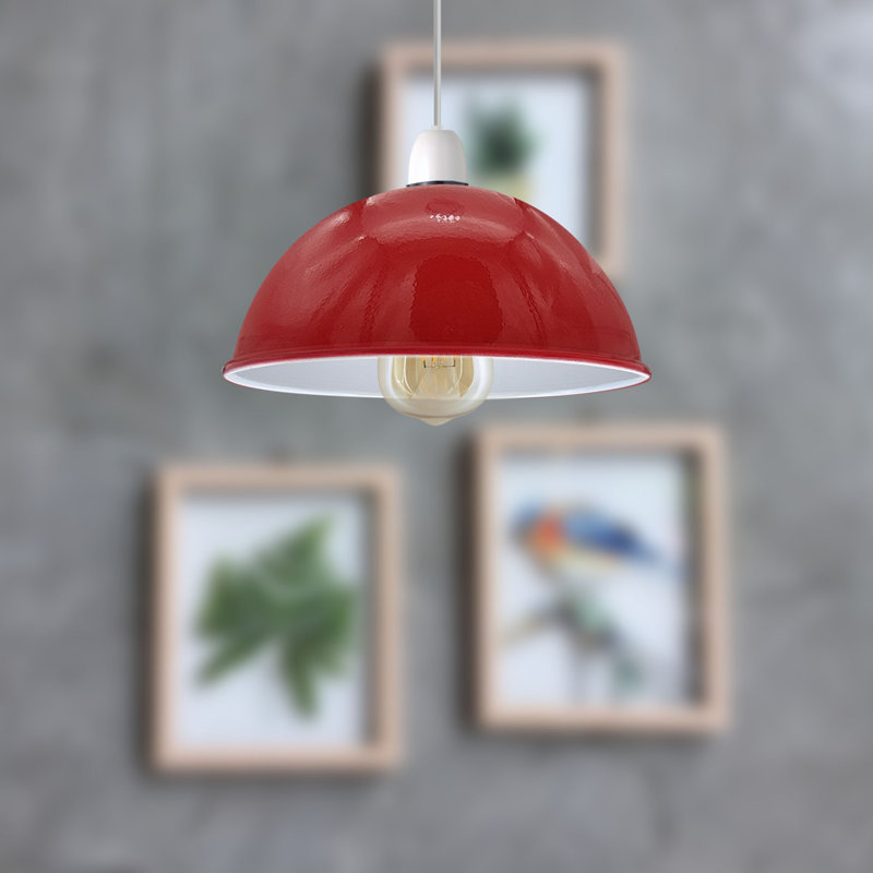 Arminia 14cm H Metal Lamp Shade ( Uno ) in Burgundy