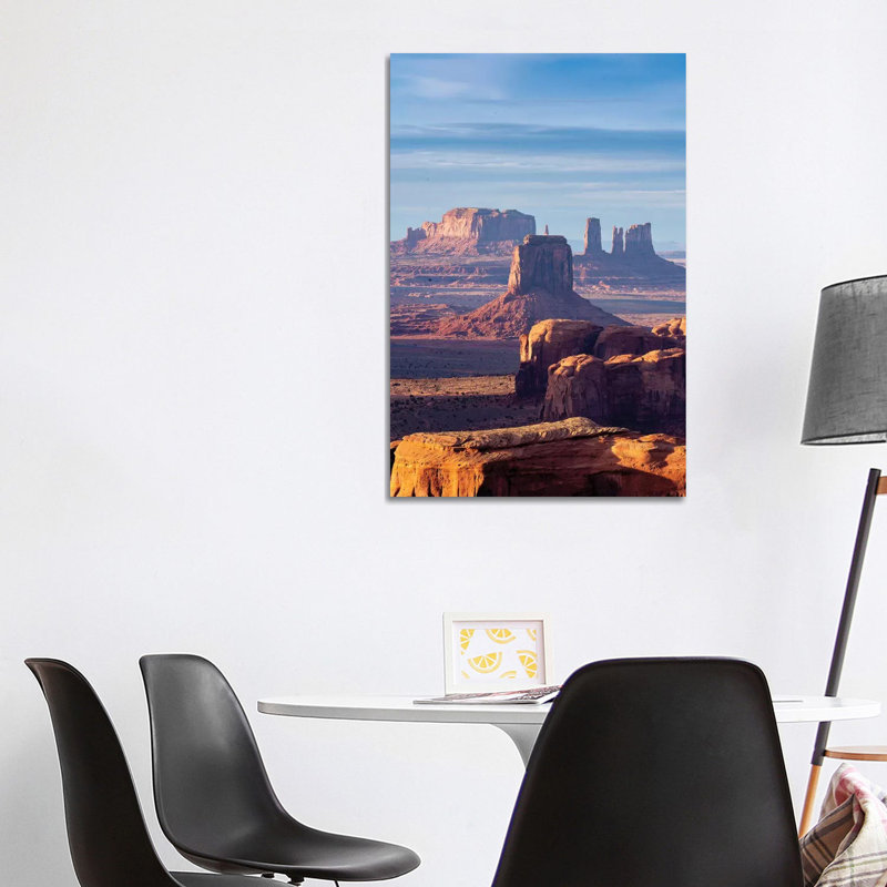 Hunts Mesa Navajo Tribal Park Sunrise III 1 Piece Wall Art on Canvas, 101.6 cm H x 66.04 cm W x 1.91 cm D, Canvas