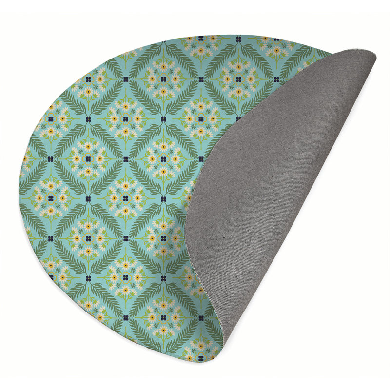 Tapis d'extérieur Eden, Rond 5 pi