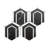 Argos Peak 12" x 14" Hexagon Marble Mosaic Floor and Wall Tile-113665184