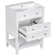 Bathroom Vanity With Sink, Bathroom Storage Cabinet with Drawer and Open Shelf, Solid Wood Frame, White