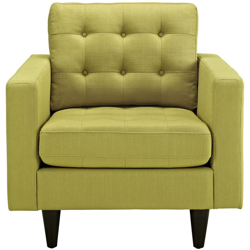 Fauteuil rembourré, Mélange de polyester herbe de blé