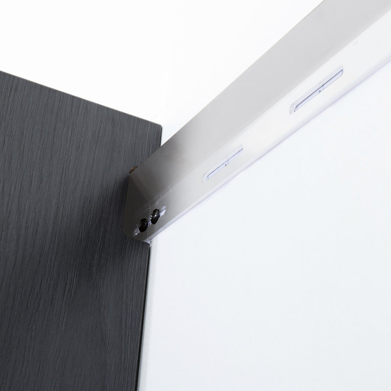 Armoire de rangement murale à tiroirs en métal, série, 32 po L 28 po x P 28 po, aspect gris métallique, eau et chaleur, bandes de bordure stables 32 po 28 po 20 po gris, fabrication robuste