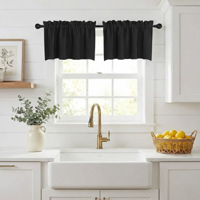 Polyester Blackout Rod Pocket Valance