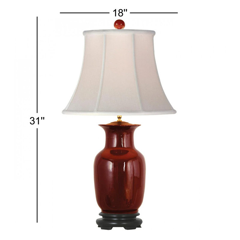 Lampe de table 31 po Oxblood