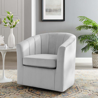Fauteuil pivotant en velours Modway Prospect Performance