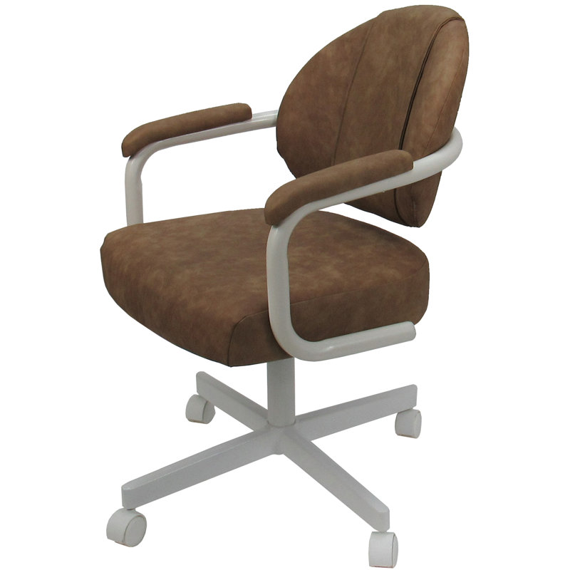 Chaise avec accoudoirs Magaw, Blanc