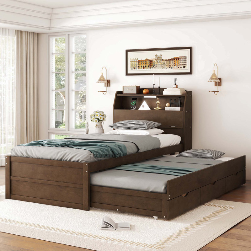Lit pour chambre à coucher, Brun