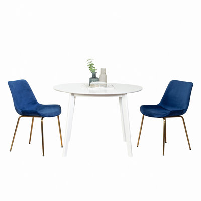 Aufurr Contemporary Dining Set, White Round Dining Table with Chairs,Round Table Top,dining table set,dining room set