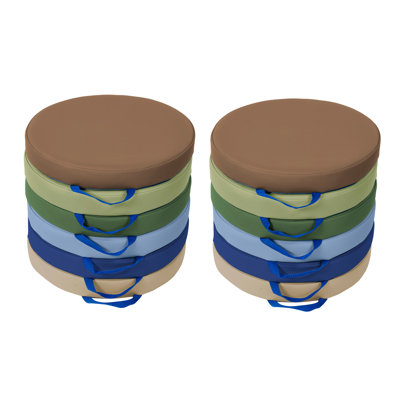 SoftScape 15" Round Floor Cushions, 12-Piece