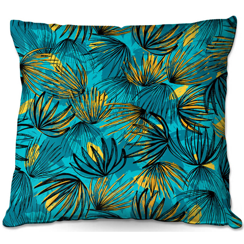  Coussin Couch, 16 po x 1 po, Bleu