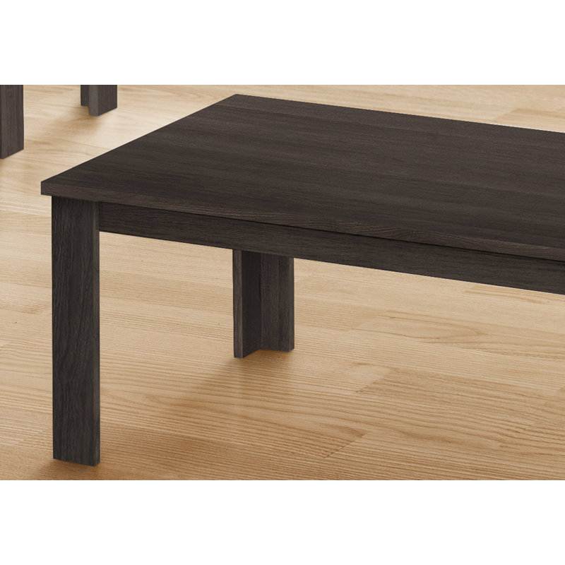 Ensemble de table basse trois pièces avec table de bout pour le salon, Chêne