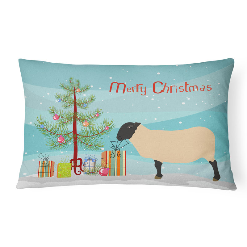  Coussin Suffolk Sheep Christmas