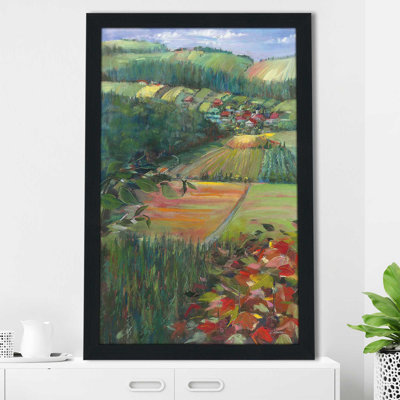 Country Fields by Carol Rowan - Painting