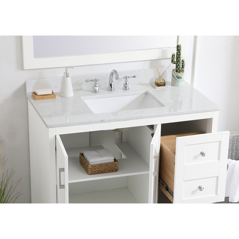 Jake-James 42 Inch Backsplash in Calacatta White