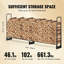 259cm W Metal Log Rack