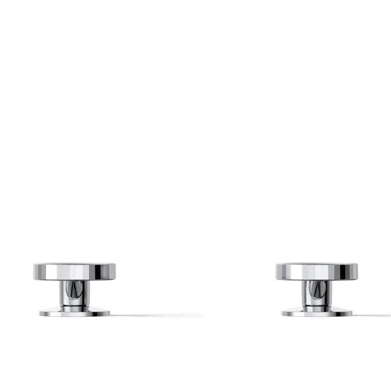 Components™ Bathroom Sink Handles with Industrial Design, Polished Chrome