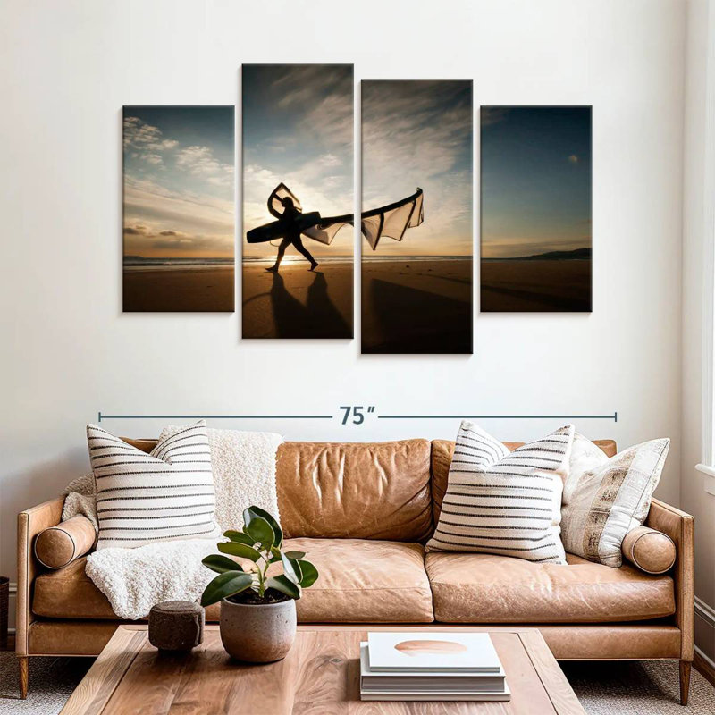 Sireci Kitesurfer Silhouette, 42" H x 68" W