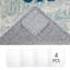 Tapis gris / bleu en coton