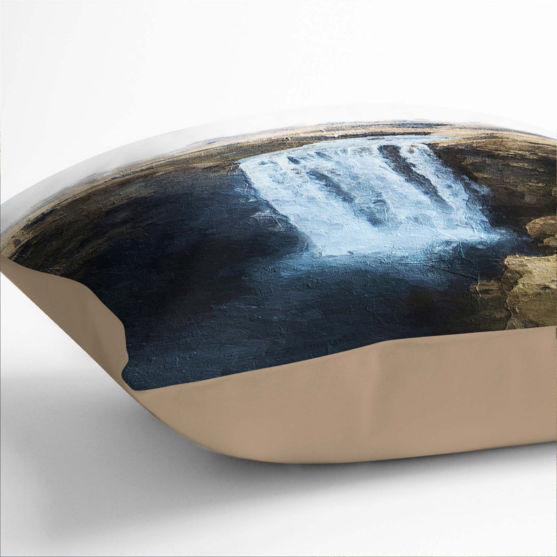 Square Cushion, 40cm H x 40cm W x 15cm D, Stone