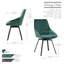Velvet Upholstered Side Chair-1463435503