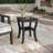 Outdoor 14.9" W Dual-Level Design Solid Wood Teak Side Table-126150405