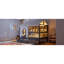 Lit double compact avec rangement et DEL, design moderne gris