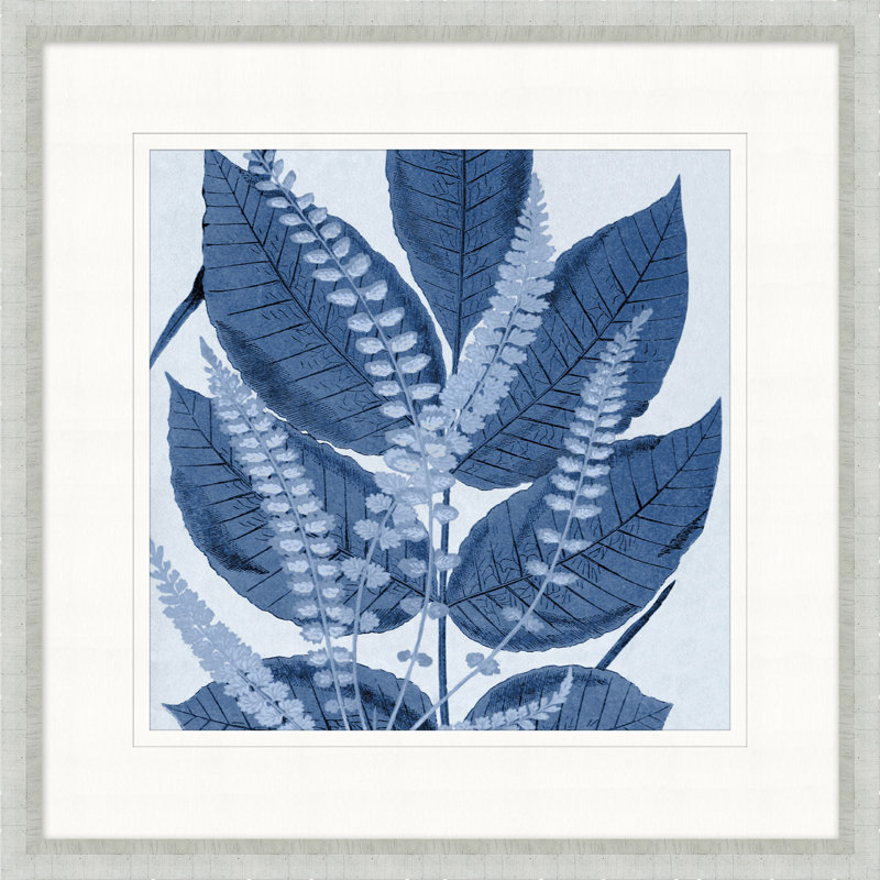 Layered Indigo Foliage 5 Print