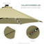 130cm Lighted Market Parasol-96006324