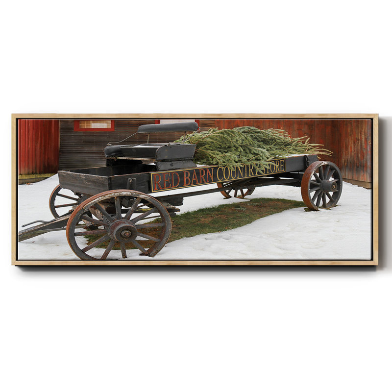 Country Store Wagon - Toile avec cadre, H 8 po x l 20 po