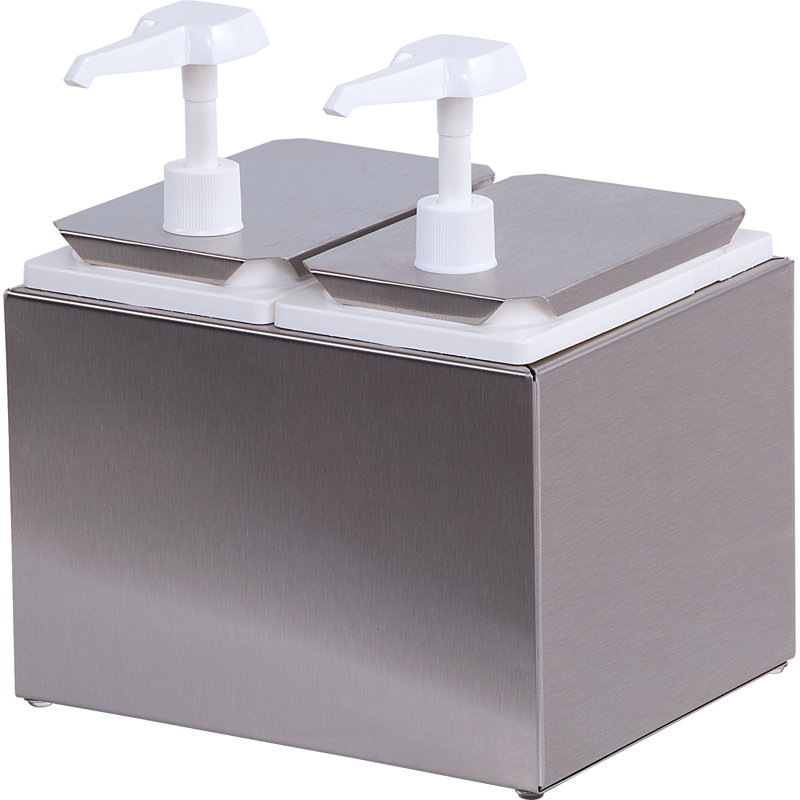 Carlisle Food Service Products Stainless Steel Condiment Dispenser & Holder Buffet Accessory