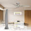 Élégance en mouvement: pales de ventilateur en bois sculpté blanc de 30 po Fanimation Spitfire (ensemble de 3)
