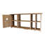 Stephany 6 Piece Fir Solid Wood Accent Shelf with Hooks
