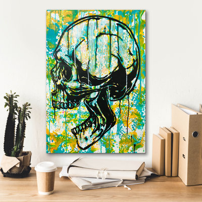 «Screaming Skull 2» par Dean Russo Studios, art mural sur toile