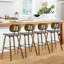 Tabouret de bar et de comptoir rembourré en rotin-2020261951-2020261949-2029221338