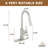 Fireclay Farmhouse Apron Kitchen Sink with Touchless Kitchen Faucet-80998437