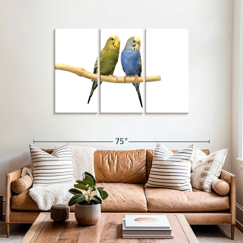 Parakeets, 36" H x 57" W