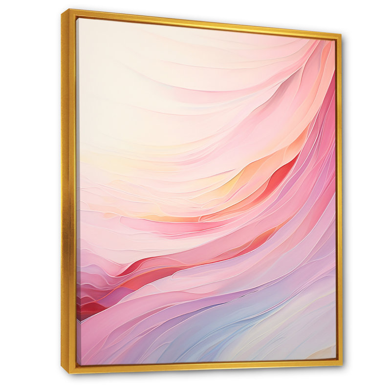 «Ephemeral Rainbow Fantasy Arc I» sur toile, Cadre flottant doré, H 44 po x l 34 po x P 1,5 po