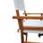 Folding Chair Pair - Wooden Director Chairs With White Canvas. , Constructed 100% Populus Wood. Breathable And Easy To Clean Canvas Seat. Strong Bearing Capacity For All. Foldable Compact Storage-1384104853