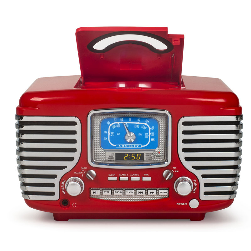 Radio décorative avec Bluetooth, Rouge
