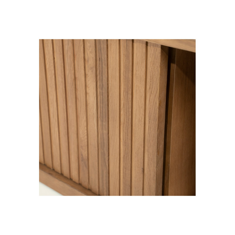 Milo Media Unit S, Brown, 17"H x 71"L x 17"W