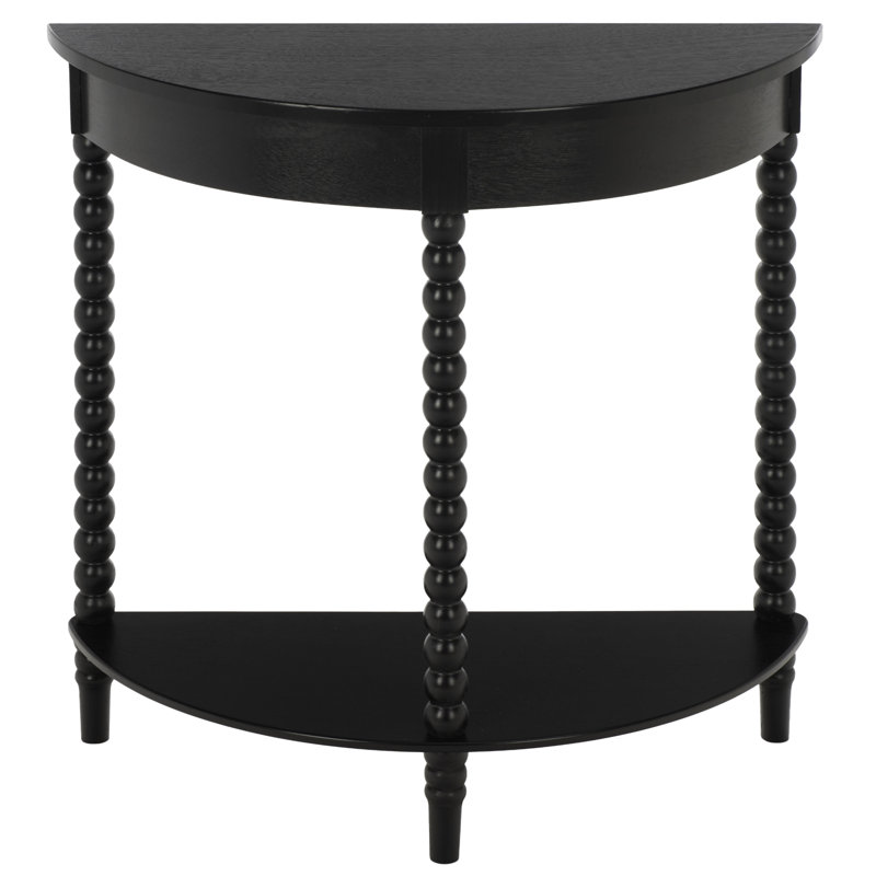 Console Orvis Demilune, Noir mat